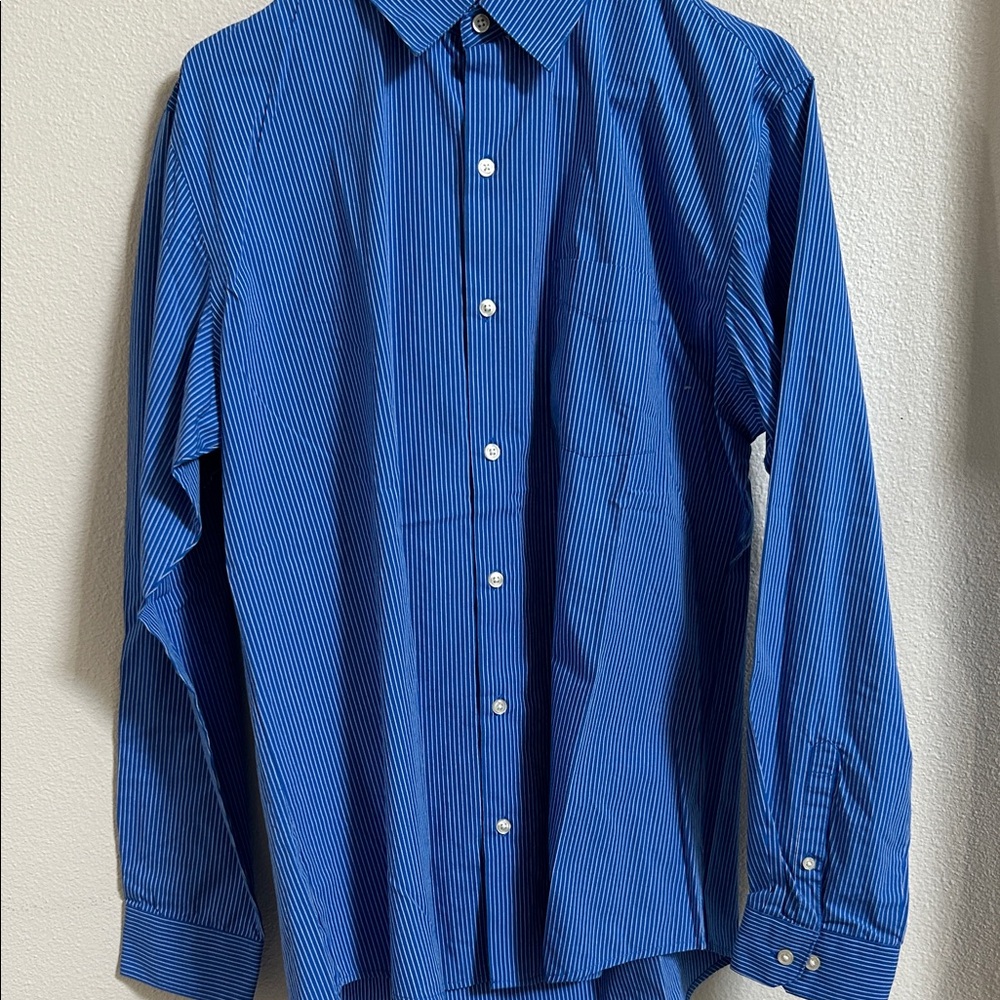 Van Heusen Men's Striped Blue Shirt